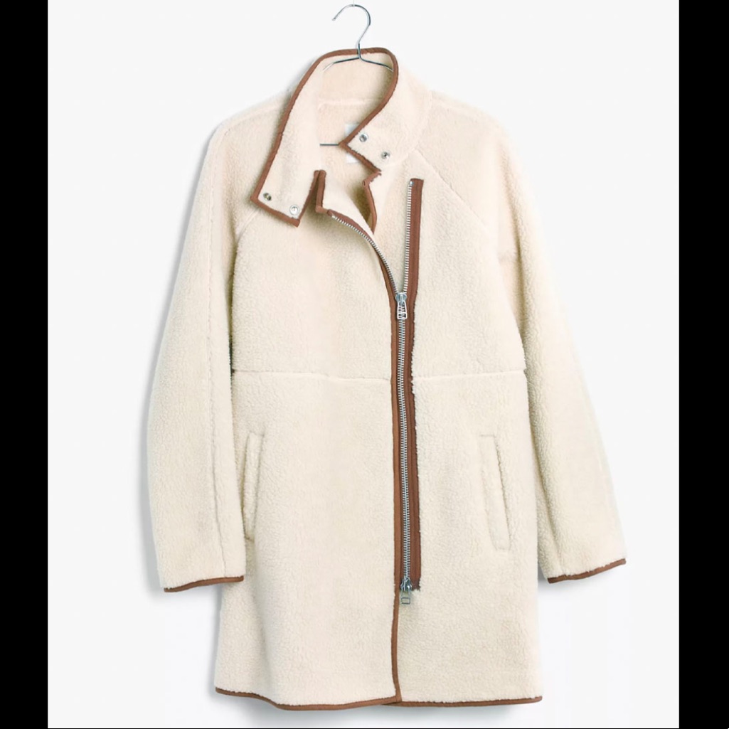 Madewell Sherpa Cocoon Coat